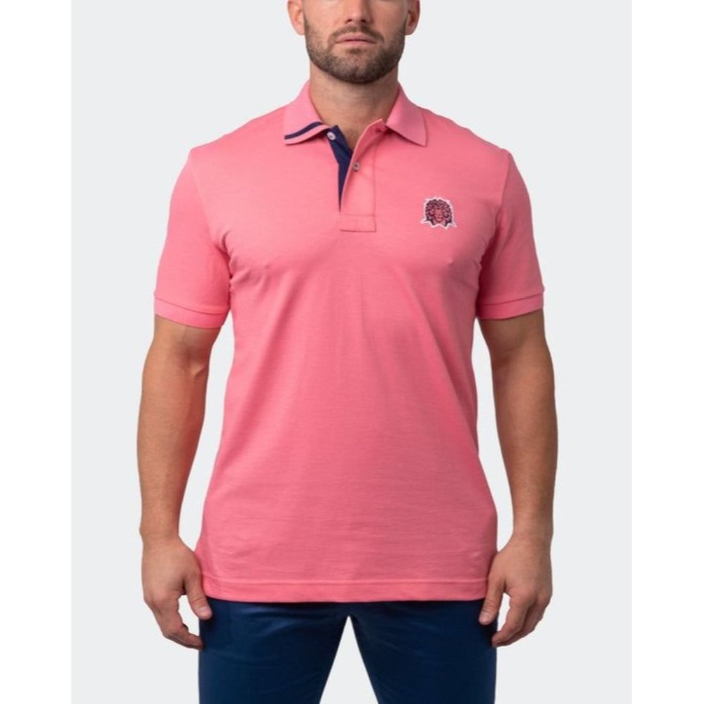 NWT Tipped Collar Pique Polo, Maceoo